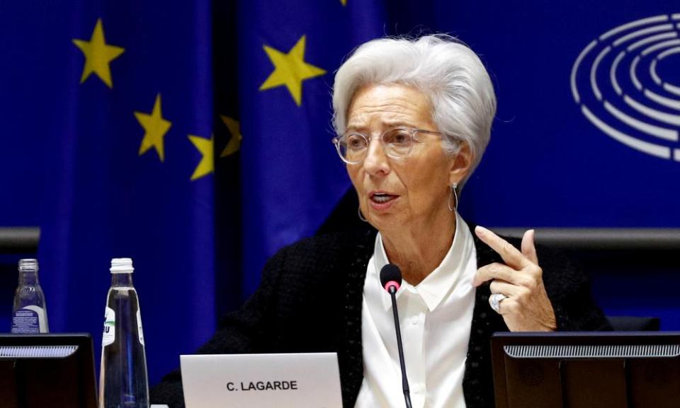 European Central Bank president Christine Lagarde