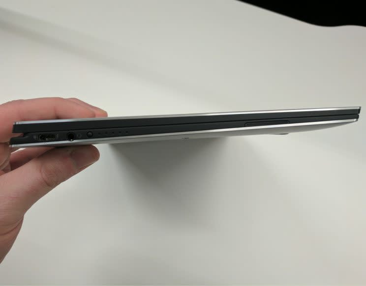 Dell XPS 13 2-in-1 side view.