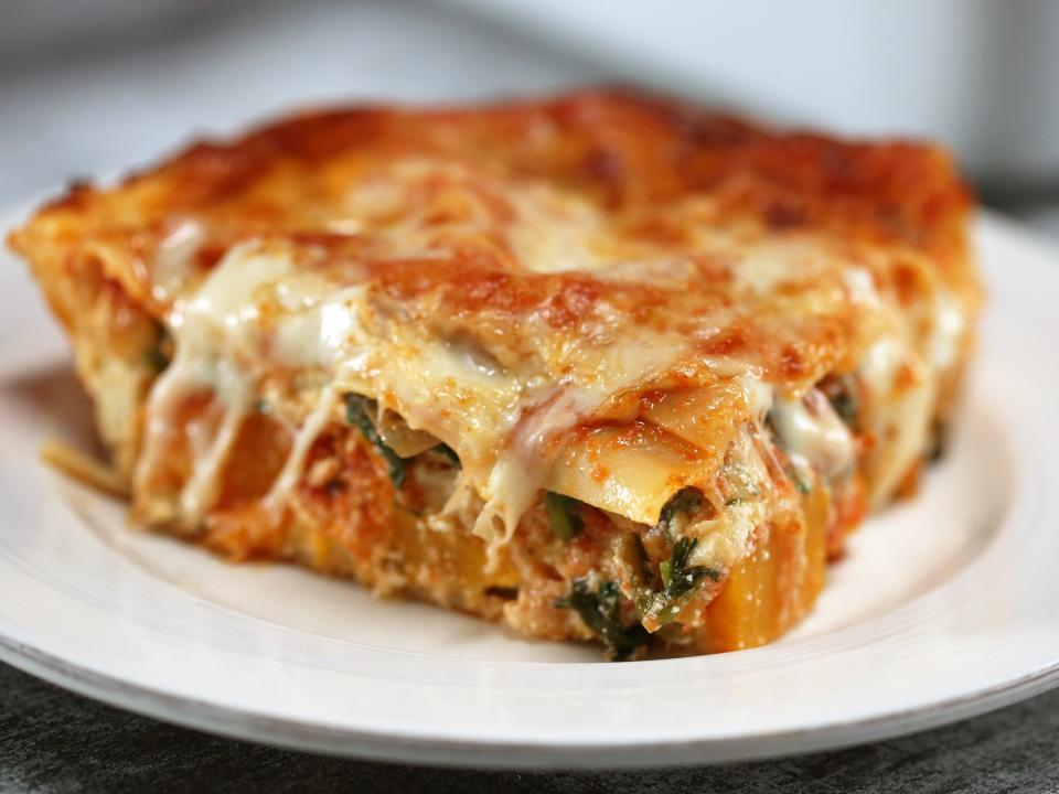 Roasted Butternut Squash-and-Spinach Lasagna
