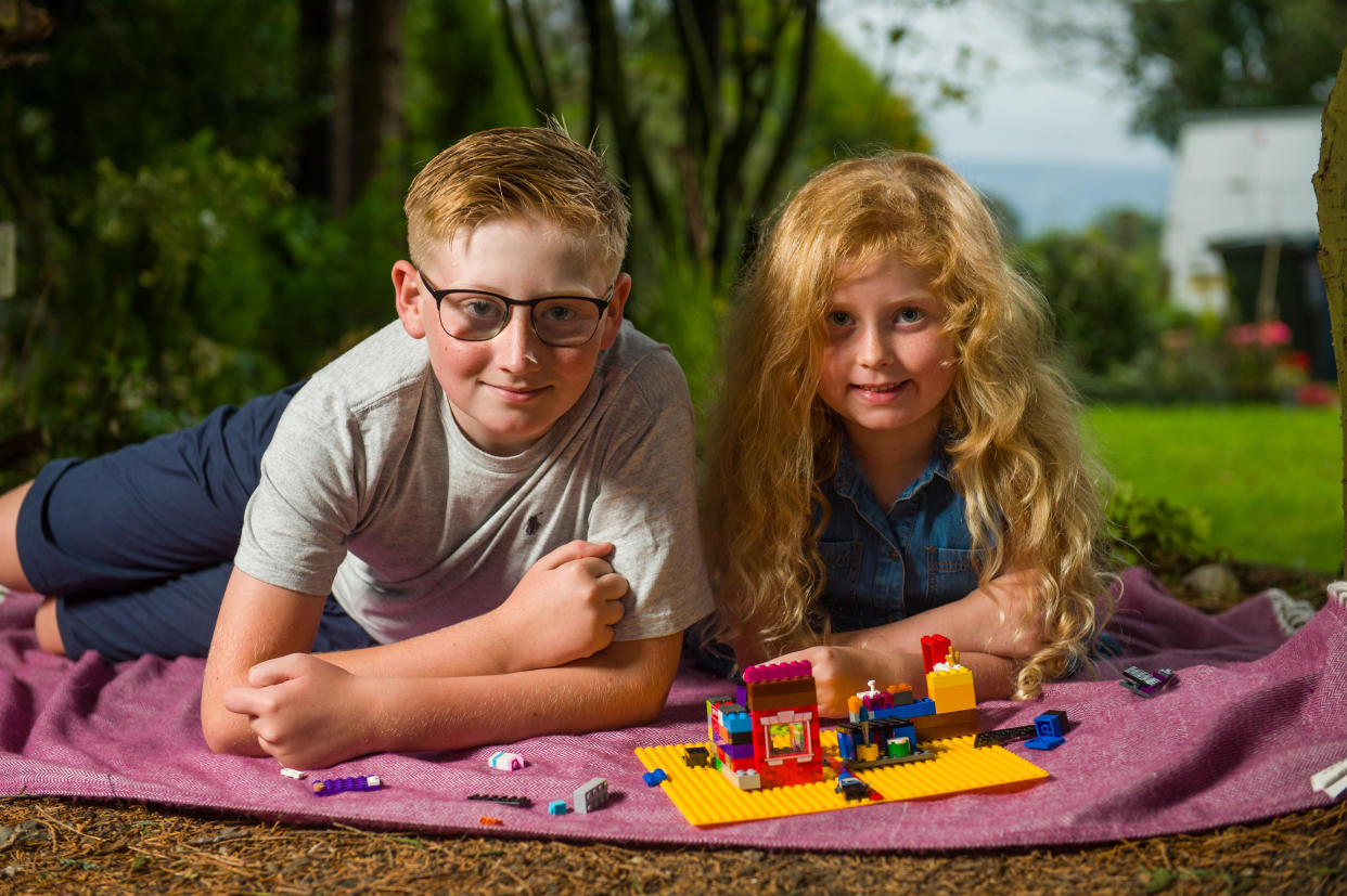 Harrison Walmsley has been credited with saving his sister's life by performing the Heimlich manoeuvre when his sister was choking. (SWNS)