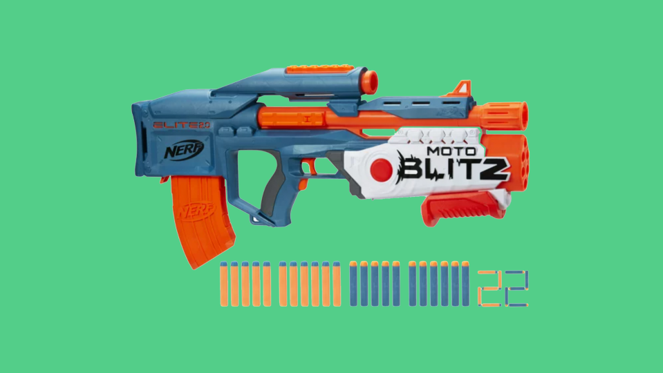 Walmart's best toys to gift: Nerf Elite 2.0 Motoblitz Motorized Nerf Blaster