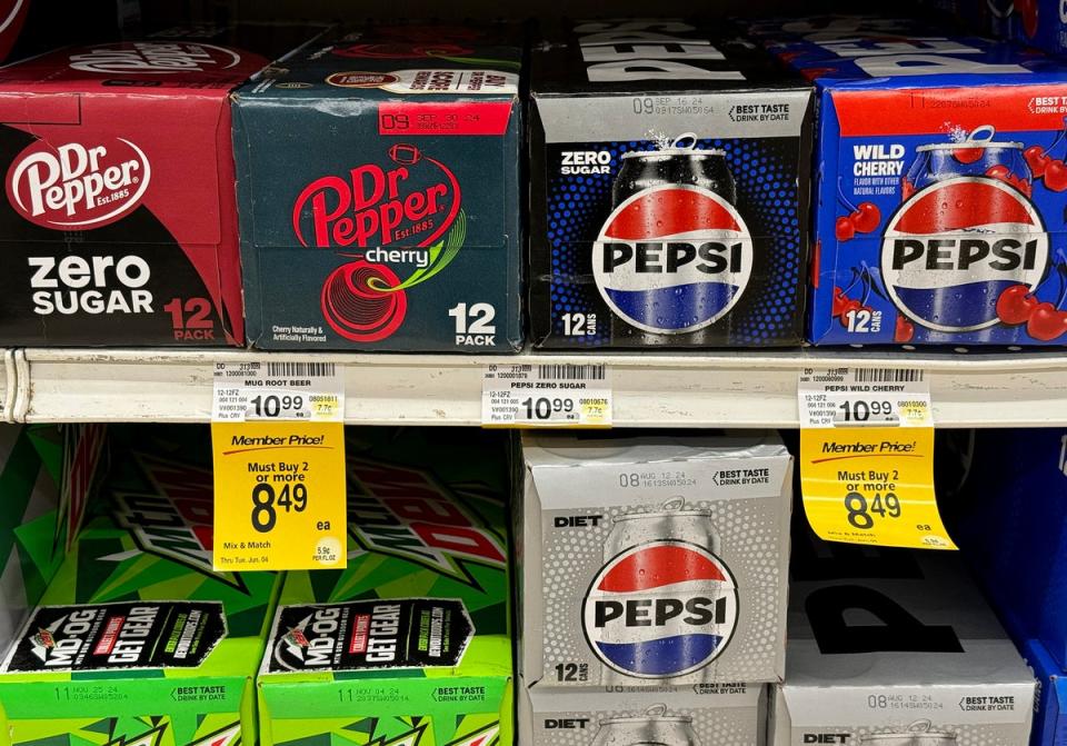 Pepsi and Dr Pepper have come face to face in second place on the scale of top sodas in America (Getty Images)
