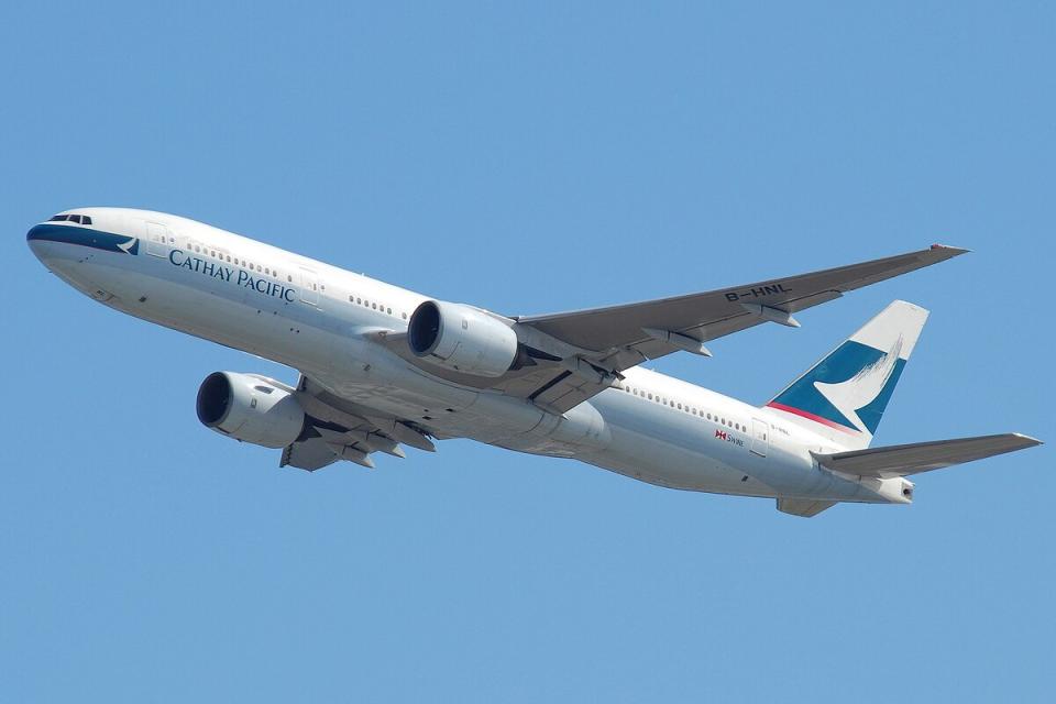 今（19）日，美國聯合航空公司 1 架前往日本的波音 777 客機，因機械故障返回舊金山國際機場。（示意圖）   圖：翻攝自維基百科