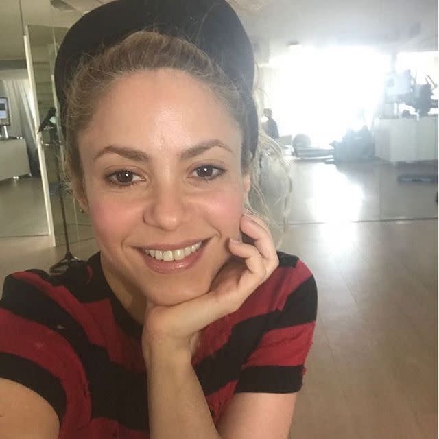 Shakira sin maquillaje/Shakira/Instagram