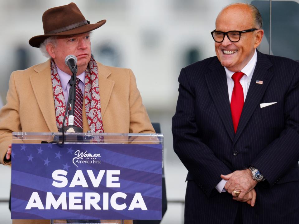 John Eastman with smiling Rudy