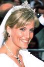 <p>When Sophie Rhys-Jones walked down the aisle to marry Prince Edward in 1999, she wore a tiara that had not been seen before. It is believed to be a piece from the Queen's collection that had been reworked for the occasion. Sophie has since worn the tiara for a number of other events.</p>