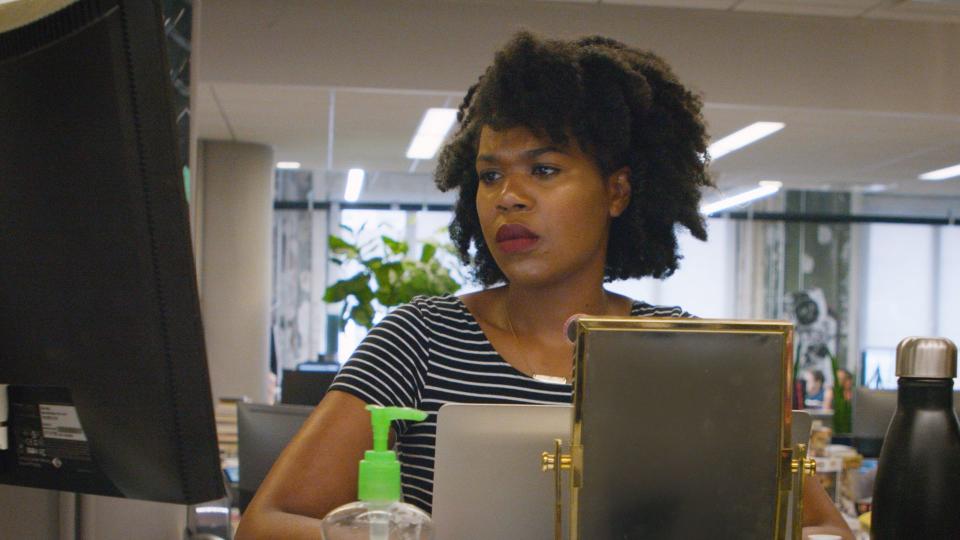 "Being able to tip-toe back and forth across a line between 'now I&rsquo;m Black, now I&rsquo;m white, now I&rsquo;m multiracial' -- that&rsquo;s not identity. You&rsquo;re playing a game," says HuffPost Black Voices Editor Taryn Finley. (Photo: HuffPost)