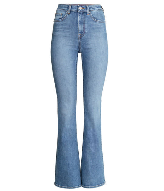 H&M Flare High Jeans, $40, hm.com