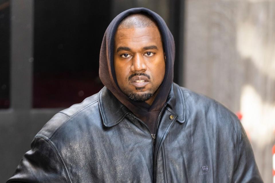 Kanye West attends the Balenciaga Spring 2023 Fashion Show at the New York Stock Exchange on May 22, 2022