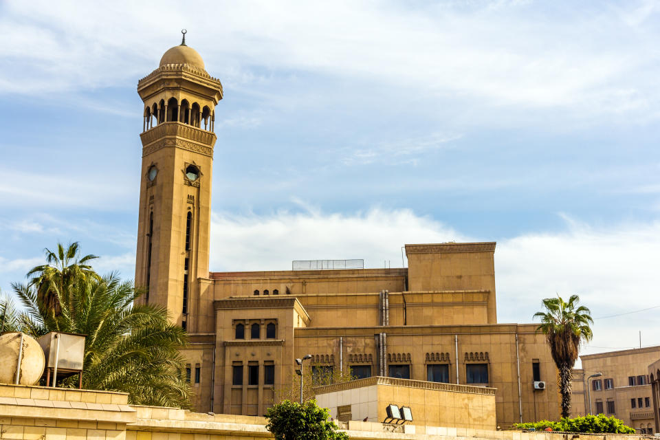 The female student was expelled from Al-Azhar University for hugging a male colleague. Source: Getty/file