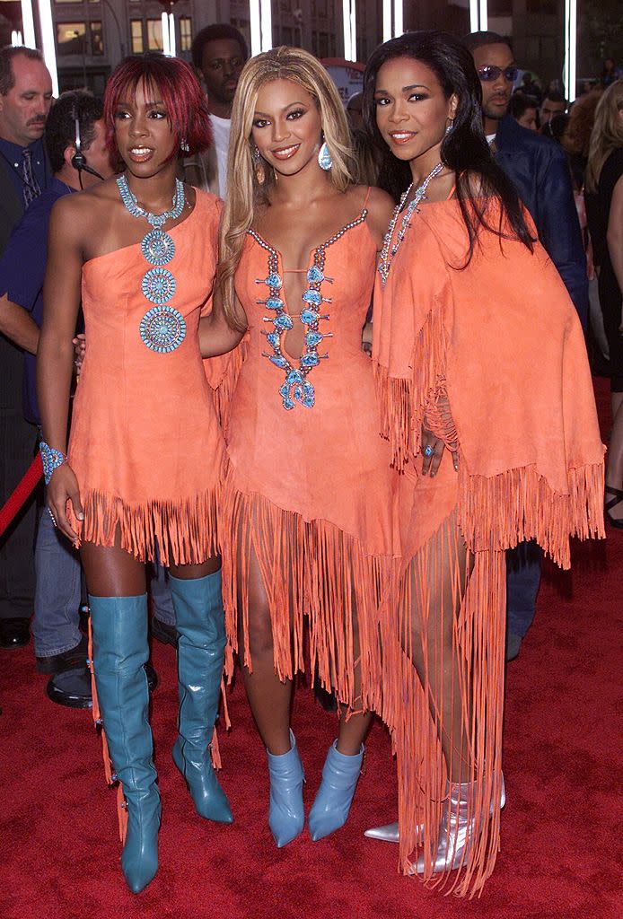 Destiny's Child arriving at the 2001 MTV Video Music Awards at the Metropolitan Opera House at Lincoln Center in New York City on September 6, 2001. Photo by Dave Hogan/Getty Images