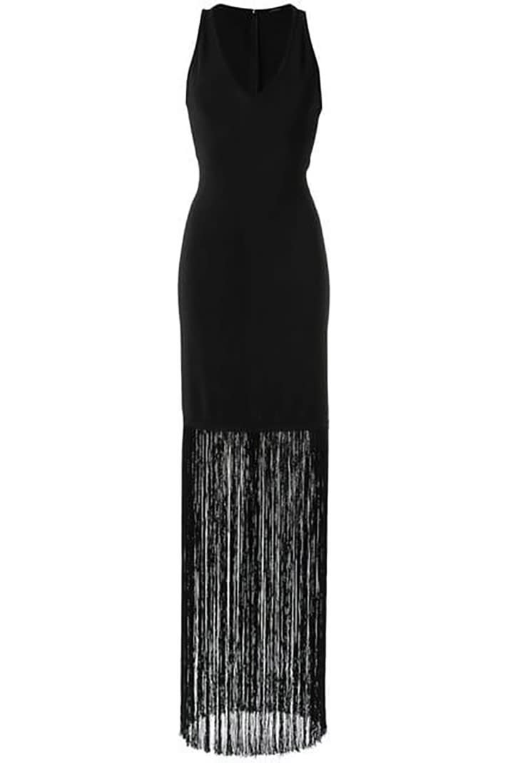 Tufi Duek Fringed Long Dress