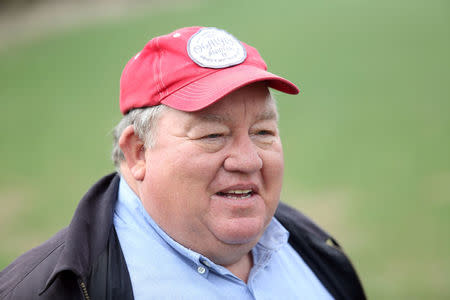 Art Tanderup is opposed to the proposed Keystone XL Pipeline that would cut through the farm where he lives with his wife Helen near Neligh, Nebraska, U.S. April 12, 2017. REUTERS/Lane Hickenbottom