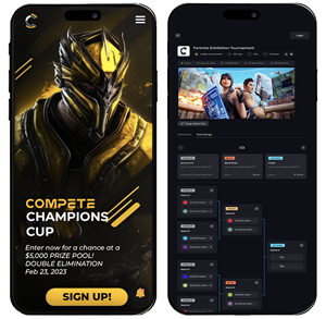 Compete.gg mobile application mockup