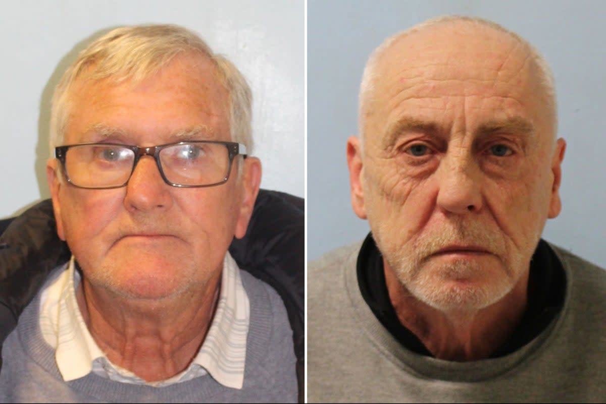 Composite of undated National Crime Agency handout photos of Alan Thompson (L) and Anthony Beard (R)   (PA)