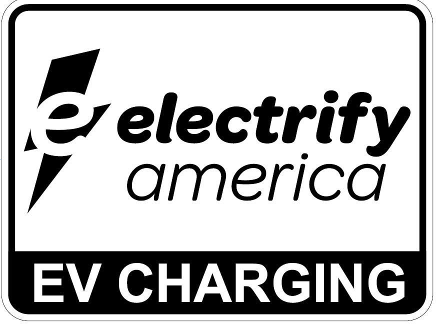 Electrify America proposed this design for charging station signs on interstate highways.