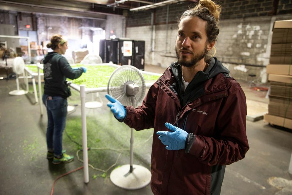 Owner Chris Chiappetta. Good Feeling Farms owned by Chris Chiappetta will soon close operations in its current facility and relocate to Neptune Township. The company grows micro-greens in a warehouse setting for restaurants. 
Asbury Park, NJ
Friday, November 17, 2023