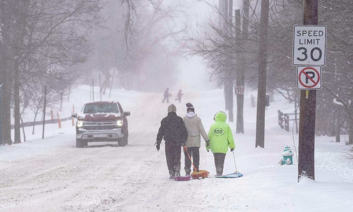 The largest snowfall