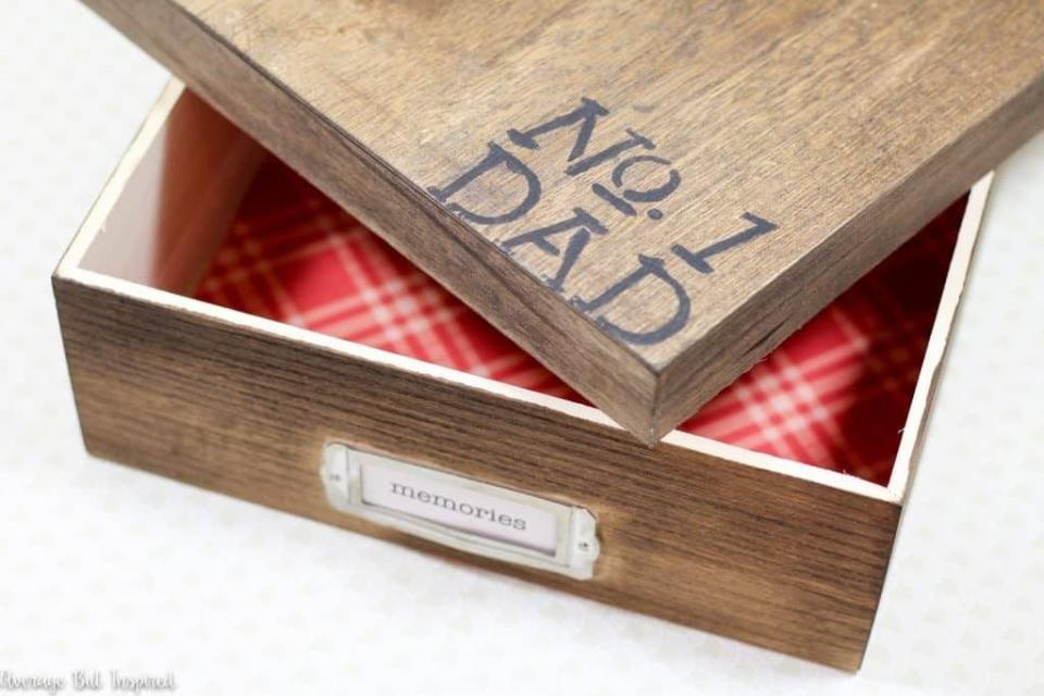 diy fathers day gifts memory box