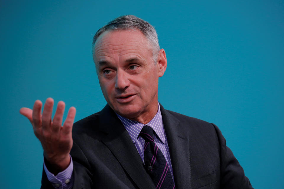 MLB Commissioner Rob Manfred at the Yahoo Finance All Markets Summit (Reuters)