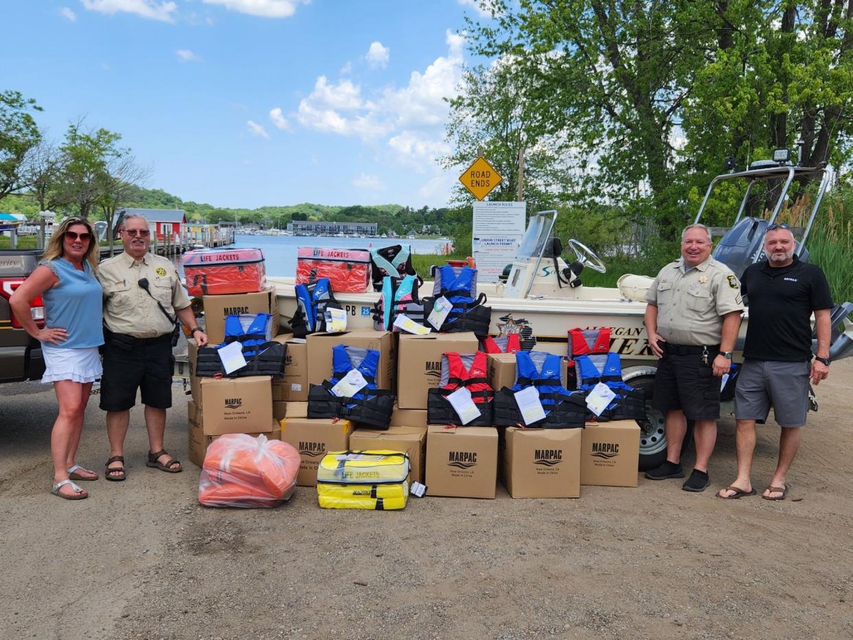 More than 150 lifejackets will be distributed in Allegan County this summer to help people, especially children, stay safe on the water.