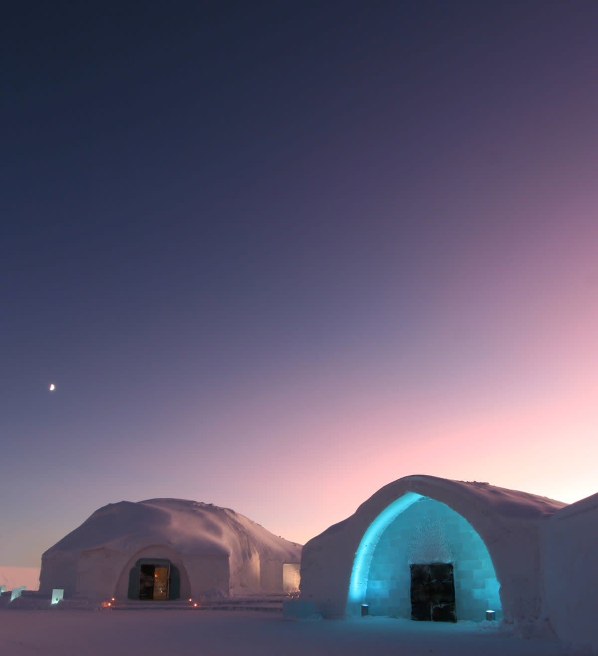 The entrance to the Ice Hotel in Jukkasjarvi, Sweden (Getty Images/iStockphoto)