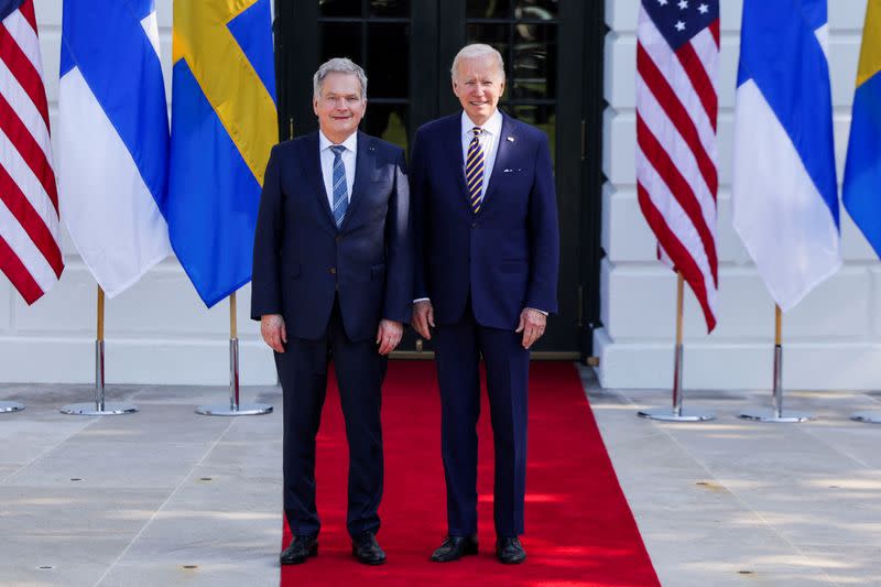 U.S. President Biden meets with Sweden's Prime Minister Andersson and Finland's President Niinisto in Washington