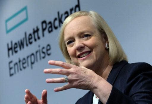 未來將大發展雲端業務的Hewlett-Packard Enterprise 執行長 Meg Whitman (圖:AFP)