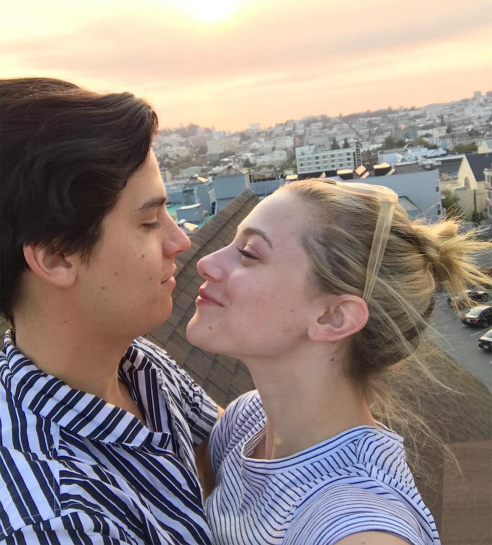 On Valentine's Day in 2019, Lili shared this shot with the caption "You make me happy."