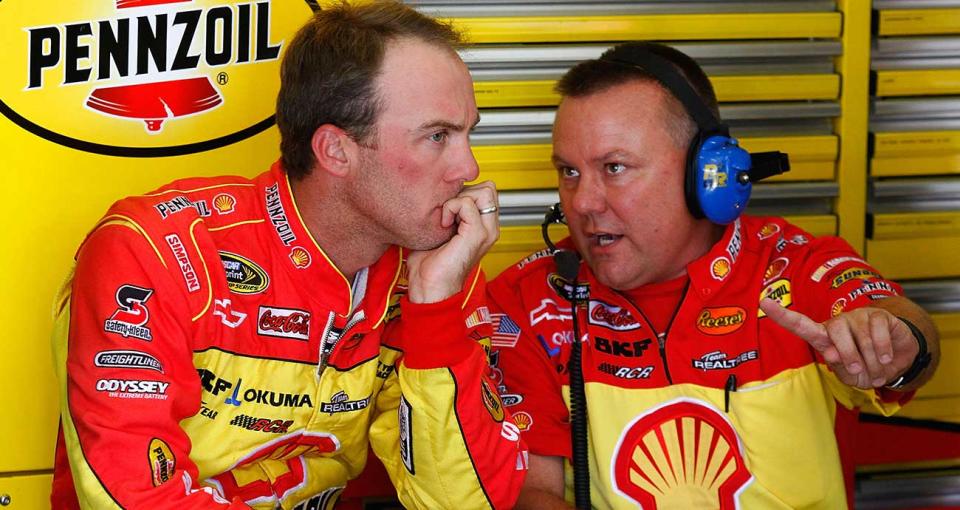 Richard Childress Racing crew chief Gil Martin with Kevin Harvick