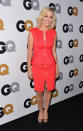 Jennie Garth: The 40-year-old former "Beverly Hills 90210" star looks radiant in a peplum style red dress at the GQ Men of the Year Party on Nov. 13, 2012. But forget being modest; the star takes a risk with a racy gold zipper that travels all the way up the front of the dress and leaves two suggestive slits on the skirt and top. (Photo by Alberto E. Rodriguez/Getty Images)