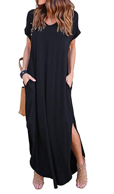 Amazon best-selling maxi dress in black (Photo: Amazon)