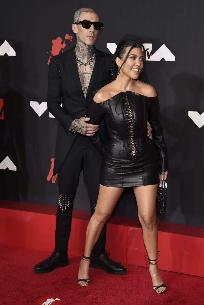 Travis Barker, Kourtney Kardashian - Credit: Evan Agostini/ Invision/AP