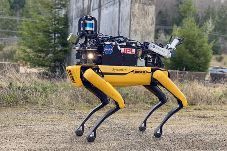 Una vista del prototipo desarrollado por la NASA basado en la plataforma robótica de Boston Dynamics