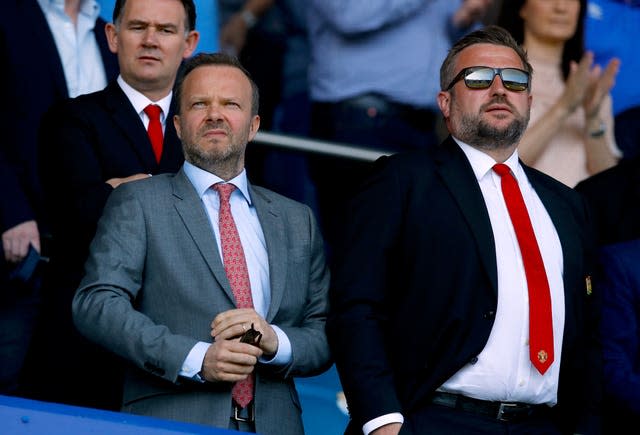 Richard Arnold, right, replaced Ed Woodward, left, as Manchester United chief executive