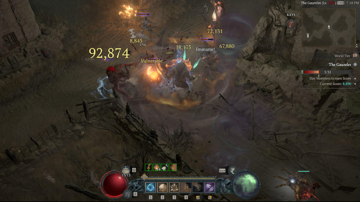 It was a long time coming, but Diablo IV's Gauntlet mode has finally been released. Unfortunately, it was not worth the wait. (Photo: Blizzard)