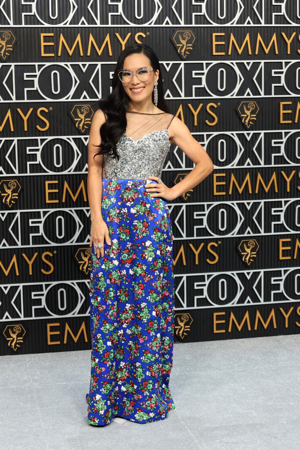 Ali Wong in Louis Vuitton at the 2024 Emmys. (Image via Getty Images)