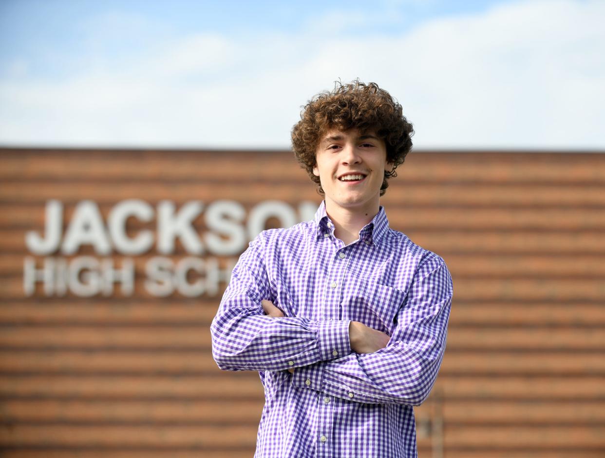 Jarod Matronia served as the senior class president at Jackson High School.