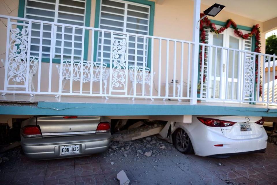 Damage caused by a pair of earthquakes that hit Puerto Rico on Monday | Carlos Giusti/AP/Shutterstock