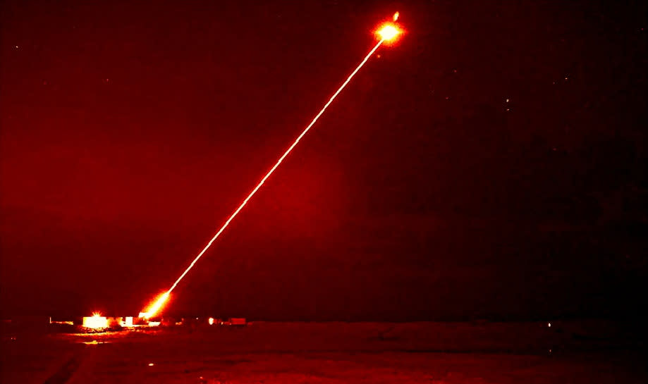 View of the DragonFire laser-directed energy weapon (LDEW) system, during a trial at the Ministry of Defence's Hebrides Range, Scotland, Britain in this undated handout image. UK MOD/Handout via REUTERS THIS IMAGE HAS BEEN SUPPLIED BY A THIRD PARTY NO RESALES. NO ARCHIVES