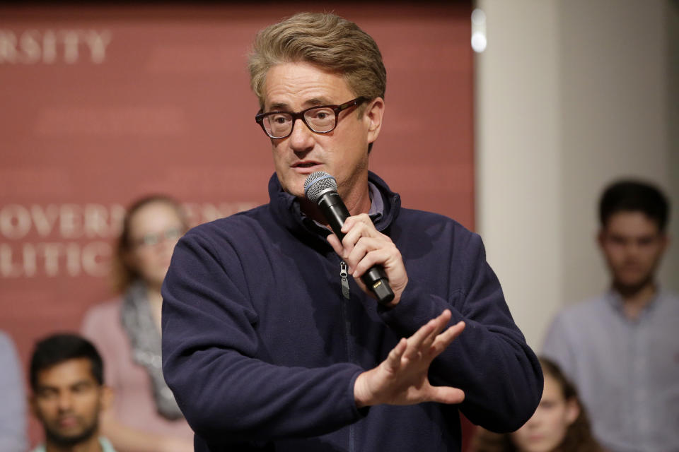 MSNBC television anchor Joe Scarborough is the co-host of the show "Morning Joe."&nbsp; (Photo: Steven Senne / ASSOCIATED PRESS)