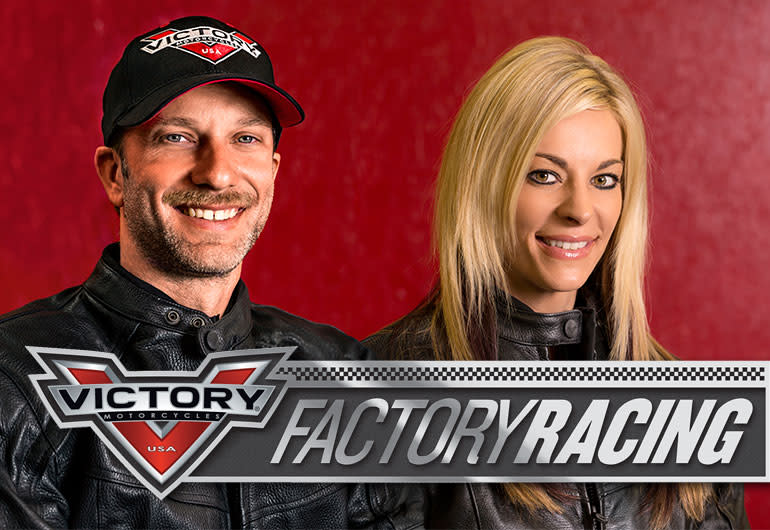Matt and Angie Smith. (Photo courtesy of Victory Motorcycles.)