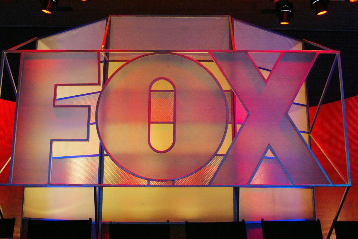 The Fox Network logo is displayed during the 2005 Television Critics Winter Press Tour at the Hilton Universal Hotel on 17 January, 2005 in Universal City, California. A former Fox executive has slammed the Network as ‘poison for America’. (Getty Images)