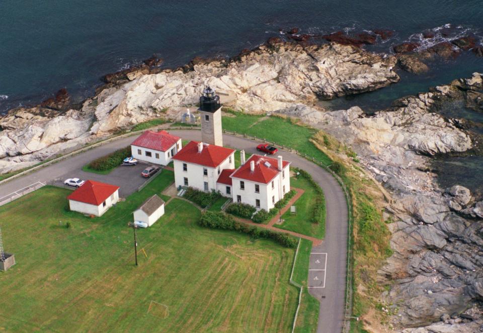 Beavertail Lighthouse, in Jamestown's Beavertail State Park, is located on the site of the first lighthouse built in Rhode Island, and only the third one built in America.