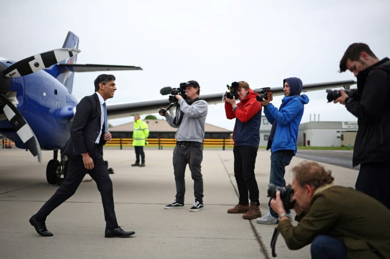 Prime Minister Rishi Sunak is on a whistlestop UK tour after calling the election for July 4 (HENRY NICHOLLS)