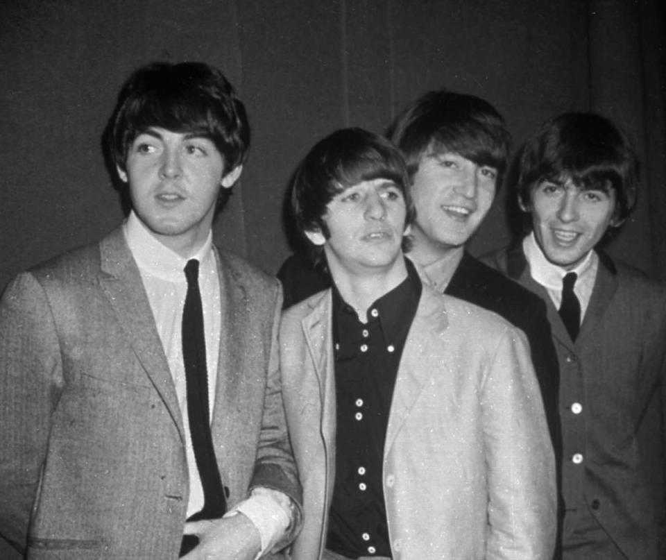 The Beatles, from left, Paul McCartney, Ringo Starr, John Lennon and George Harrison, are shown in this November 1963 photo.