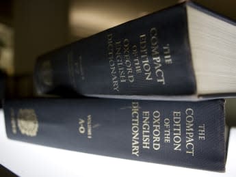 Britain Dictionarys Demise (An Oxford English Dictionary is shown at the headquarters of the Associated Press in New York on Sun
