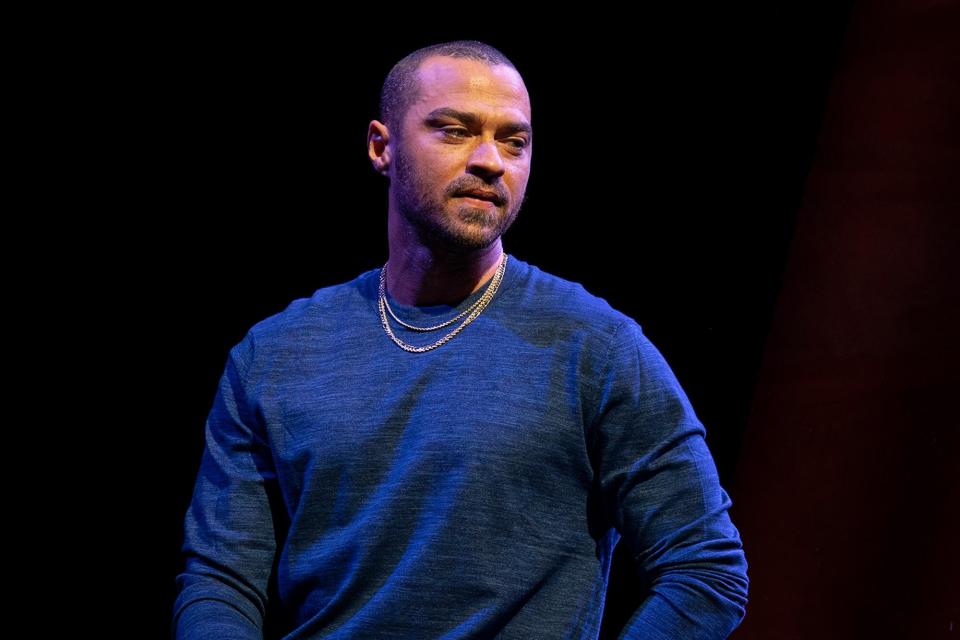 Jesse Williams in TAKE ME OUT. Photo by Joan Marcus