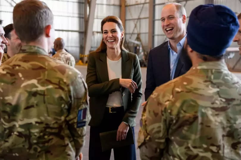 Kate revealed William's habit during a visit to a RAF base in Cyprus back in 2018 -Credit:Wireimage