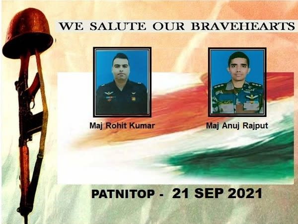 Pilots who succumbed to their injuries after an army aviation helicopter force-landed in J-K's Udhampur. (Photo/ANI)